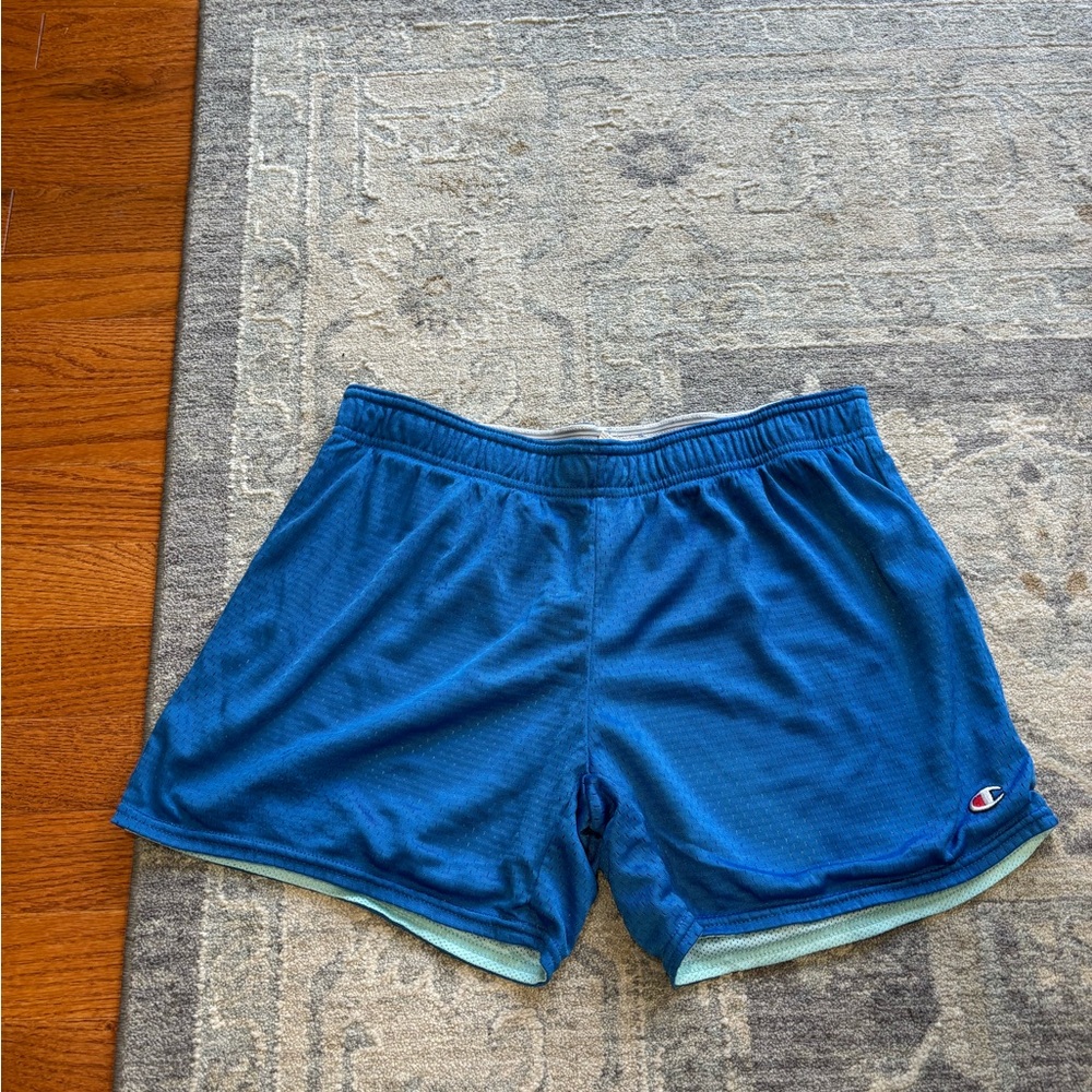 Champion Women’s Blue Athletic Shorts (Reversible)